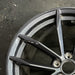 19" Z 23 19x10 alloy rear Rays forged black Original OEM Wheel Rim - Side Profile