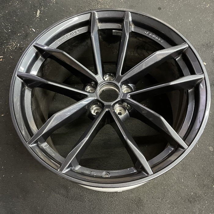 19" Z 23 19x10 alloy rear Rays forged black Original OEM Wheel Rim - View 7