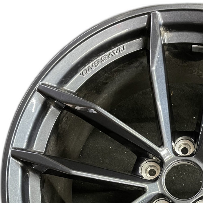 19" Z 23 19x10 alloy rear Rays forged black Original OEM Wheel Rim