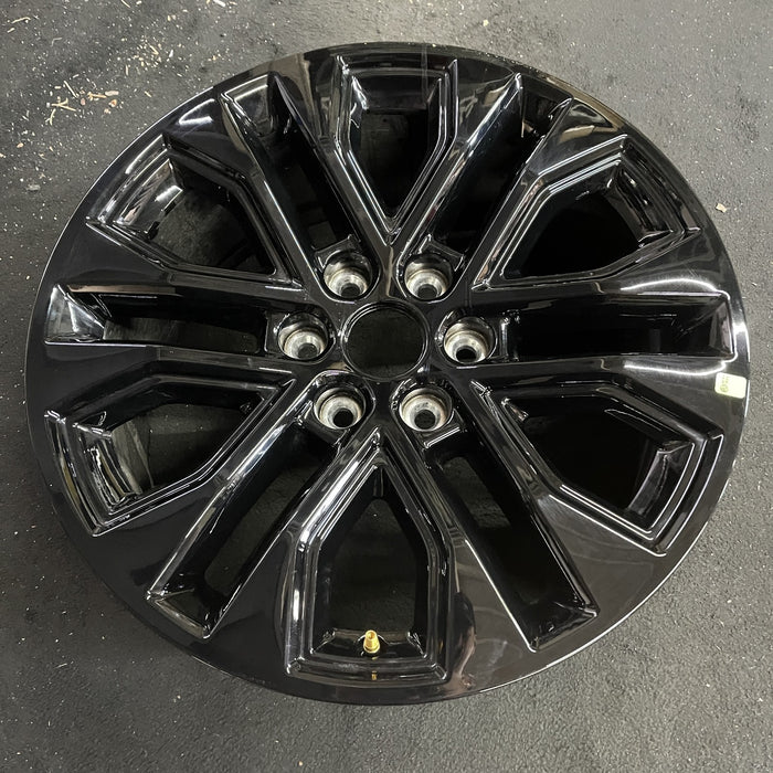 20" FORD F150 PICKUP 24 20x8.5, , split spoke, , chrome Original OEM Wheel Rim - Side Profile
