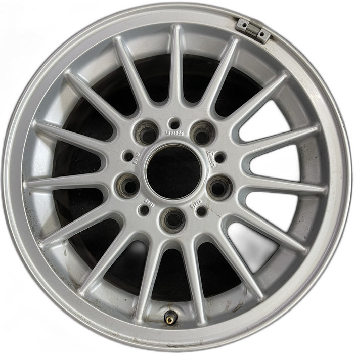 15" BMW 318i 95-96 15x7 , 15 vane Original OEM Wheel Rim - Front View