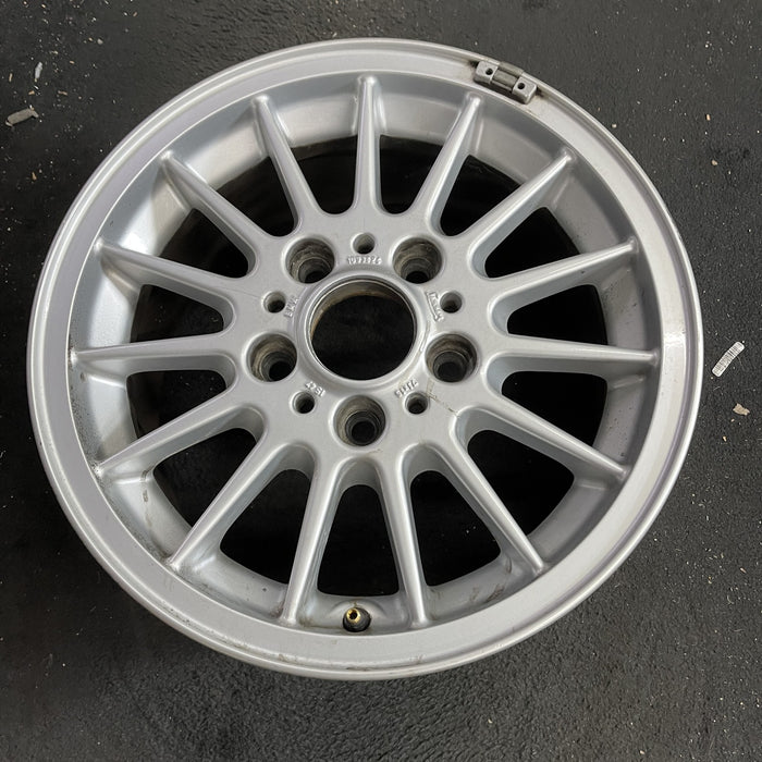 15" BMW 318i 95-96 15x7 , 15 vane Original OEM Wheel Rim - Side Profile