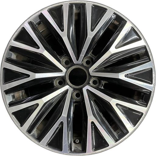 16" JETTA 19-21 16x6.5 , black pockets Original OEM Wheel Rim - Front View