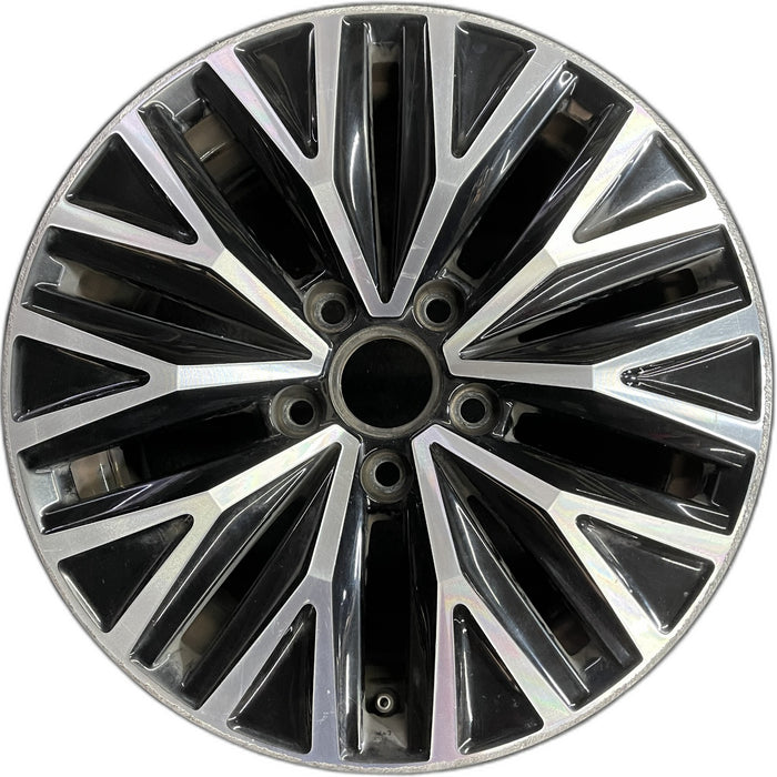 16" JETTA 19-21 16x6.5 , black pockets Original OEM Wheel Rim - Front View