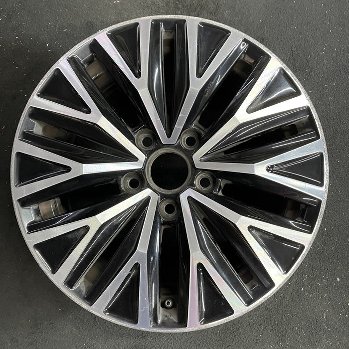 16" JETTA 19-21 16x6.5 , black pockets Original OEM Wheel Rim - Angle View