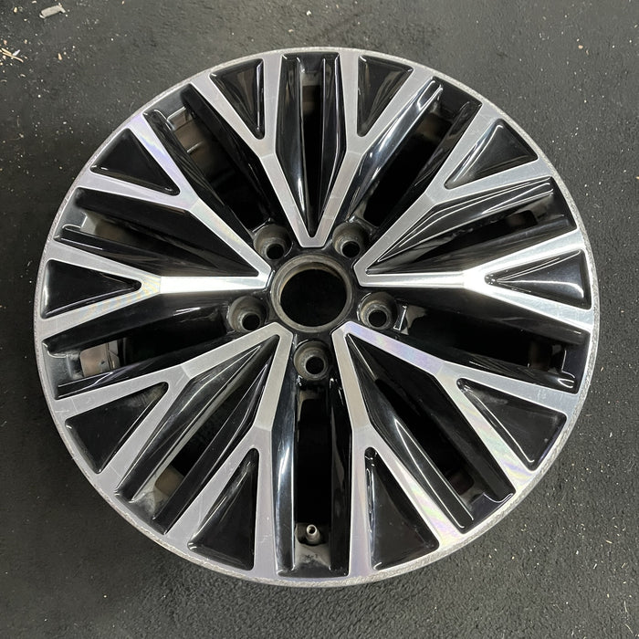 16" JETTA 19-21 16x6.5 , black pockets Original OEM Wheel Rim - Side Profile