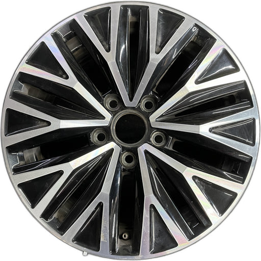 16" JETTA 19-21 16x6.5 , black pockets Original OEM Wheel Rim - Front View