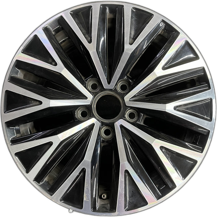 16" JETTA 19-21 16x6.5 , black pockets Original OEM Wheel Rim - Front View