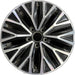16" JETTA 19-21 16x6.5 , black pockets Original OEM Wheel Rim - Front View