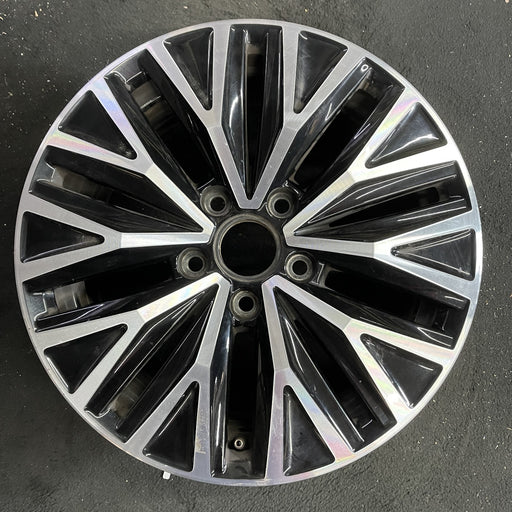 16" JETTA 19-21 16x6.5 , black pockets Original OEM Wheel Rim - Angle View