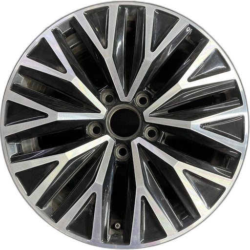 16" JETTA 19-21 16x6.5 , black pockets Original OEM Wheel Rim - Front View