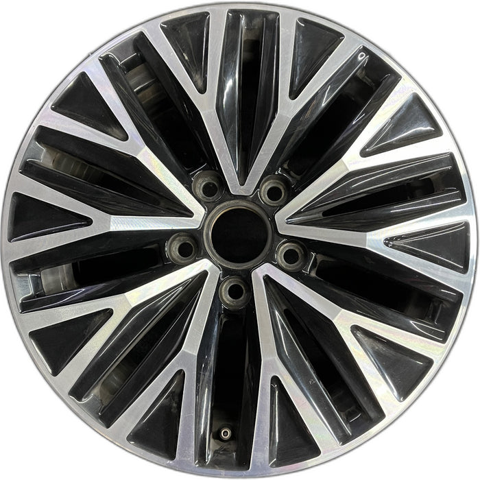 16" JETTA 19-21 16x6.5 , black pockets Original OEM Wheel Rim - Front View