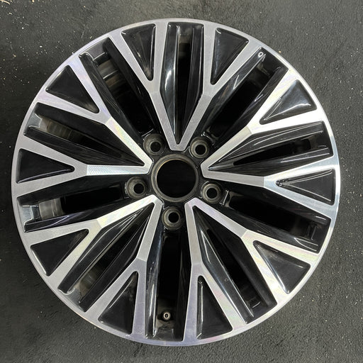 16" JETTA 19-21 16x6.5 , black pockets Original OEM Wheel Rim - Angle View