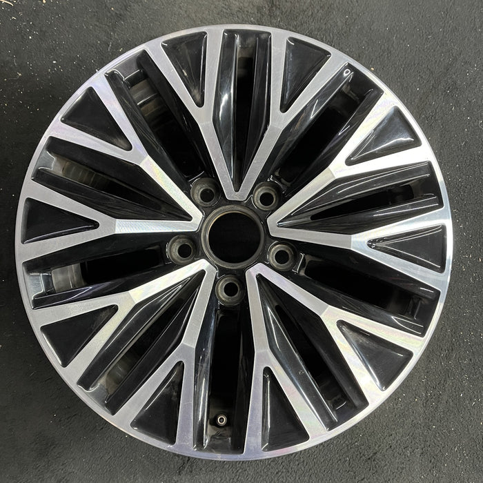 16" JETTA 19-21 16x6.5 , black pockets Original OEM Wheel Rim - Angle View