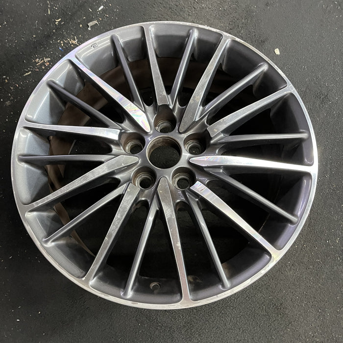 19" LEXUS LS460 13-17 , 19x8, 20 spoke Original OEM Wheel Rim - Side Profile