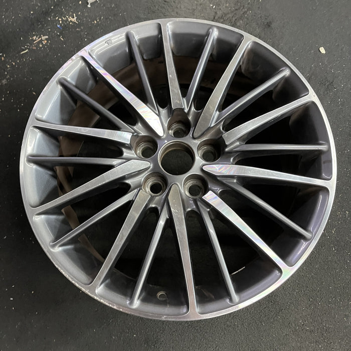 19" LEXUS LS460 13-17 , 19x8, 20 spoke Original OEM Wheel Rim - Side Profile