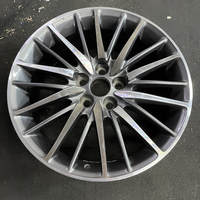 19" LEXUS LS460 13-17 , 19x8, 20 spoke Original OEM Wheel Rim - Side Profile