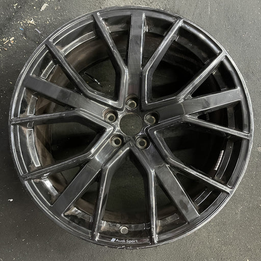 21" E-TRON 21-23 21x9.5 , 5 spoke, W spoke Original OEM Wheel Rim - Angle View