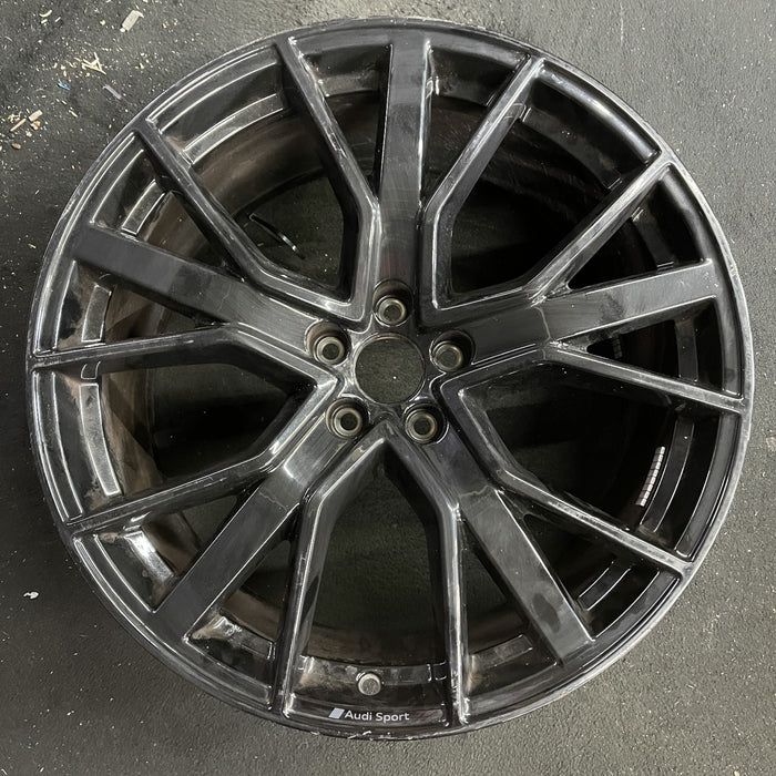 21" E-TRON 21-23 21x9.5 , 5 spoke, W spoke Original OEM Wheel Rim - Angle View