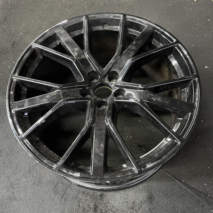 21" E-TRON 21-23 21x9.5 , 5 spoke, W spoke Original OEM Wheel Rim - Close-Up Detail