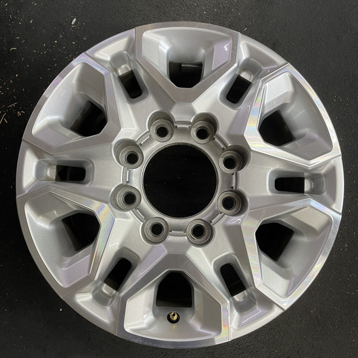 18" SILVERADO 2500 PICKUP 21-24 18x8, aluminum, machined face with silver accent Original OEM Wheel Rim