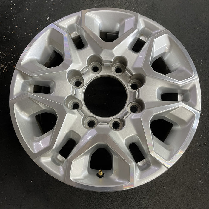 18" SILVERADO 2500 PICKUP 21-24 18x8, aluminum, machined face with silver accent Original OEM Wheel Rim