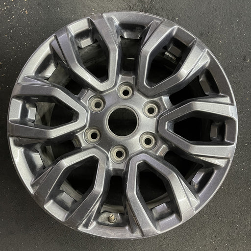 17" RANGER 19-22 17x8, , dark gray, , V spoke Original OEM Wheel Rim - Angle View