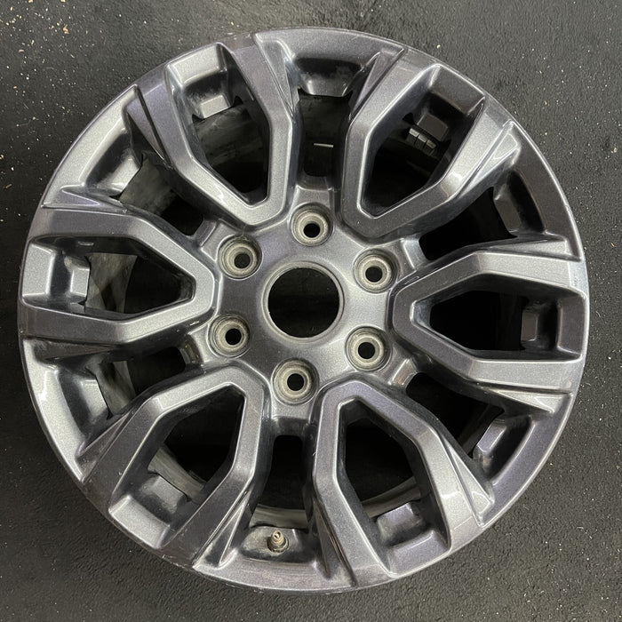 17" RANGER 19-22 17x8, , dark gray, , V spoke Original OEM Wheel Rim - Angle View