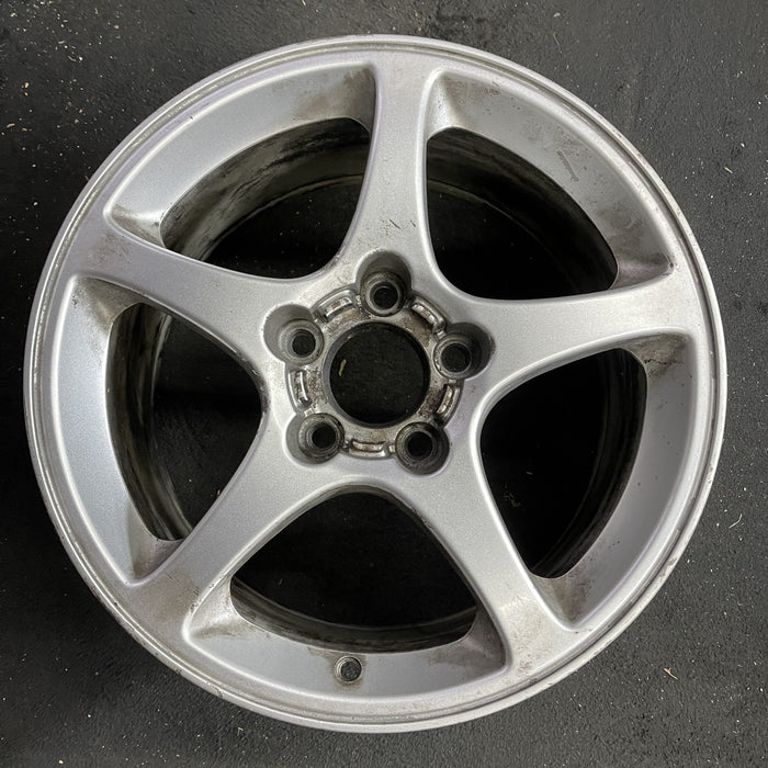 17" CORVETTE 00 17x8.5 , aluminum, , Original OEM Wheel Rim - Angle View