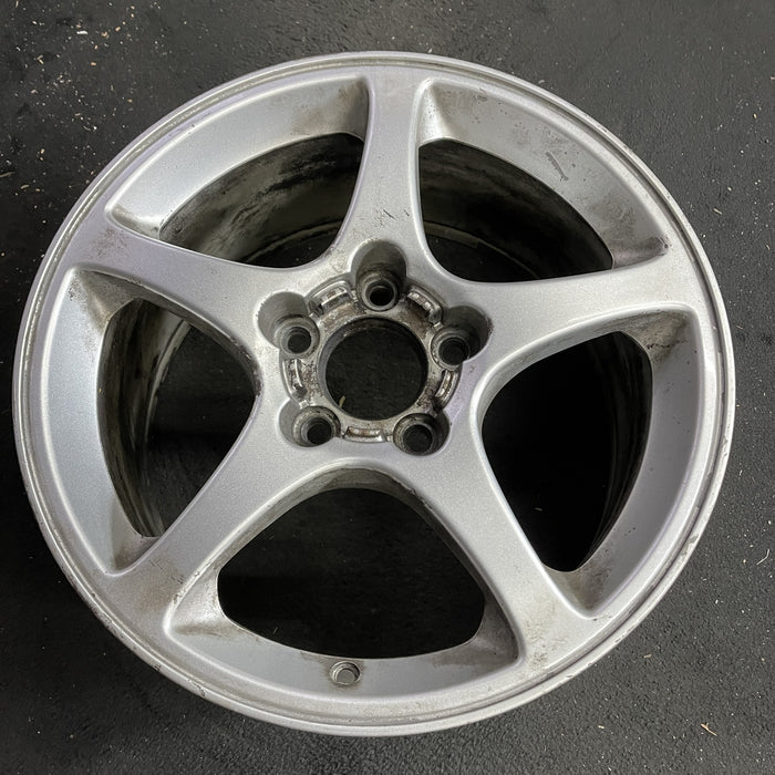 17" CORVETTE 00 17x8.5 , aluminum, , Original OEM Wheel Rim - Side Profile