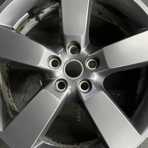 20" DEFENDER 20-24 20x8.5 5 spoke straight spoke gray Original OEM Wheel Rim - Angle View