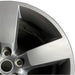 20" DEFENDER 20-24 20x8.5 5 spoke straight spoke gray Original OEM Wheel Rim - Side Profile