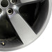 20" DEFENDER 20-24 20x8.5 5 spoke straight spoke gray Original OEM Wheel Rim - Close-Up Detail