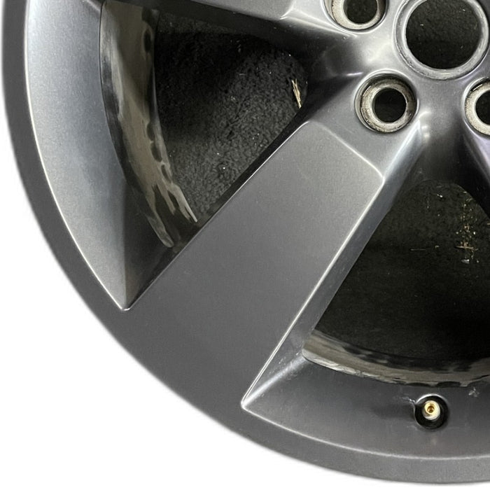 20" DEFENDER 20-24 20x8.5 5 spoke straight spoke gray Original OEM Wheel Rim - Back View