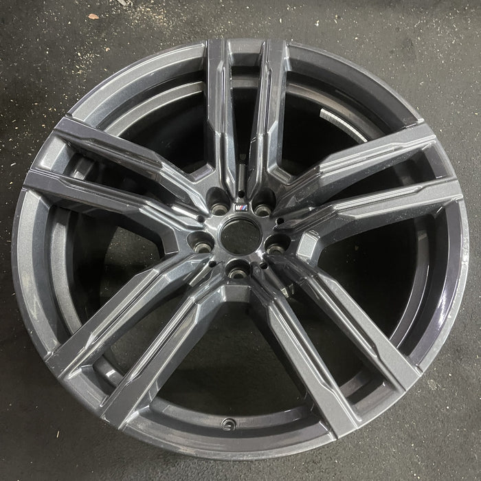 21" BMW X5M 21-24 21x10.5, 10 spoke, 5 split spoke Original OEM Wheel Rim - Side Profile
