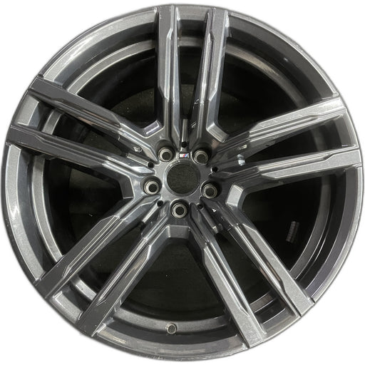 21" BMW X5M 21-24 21x10.5, 10 spoke, 5 split spoke Original OEM Wheel Rim - Front View
