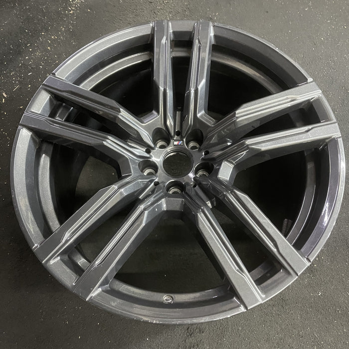 21" BMW X5M 21-24 21x10.5, 10 spoke, 5 split spoke Original OEM Wheel Rim - Side Profile