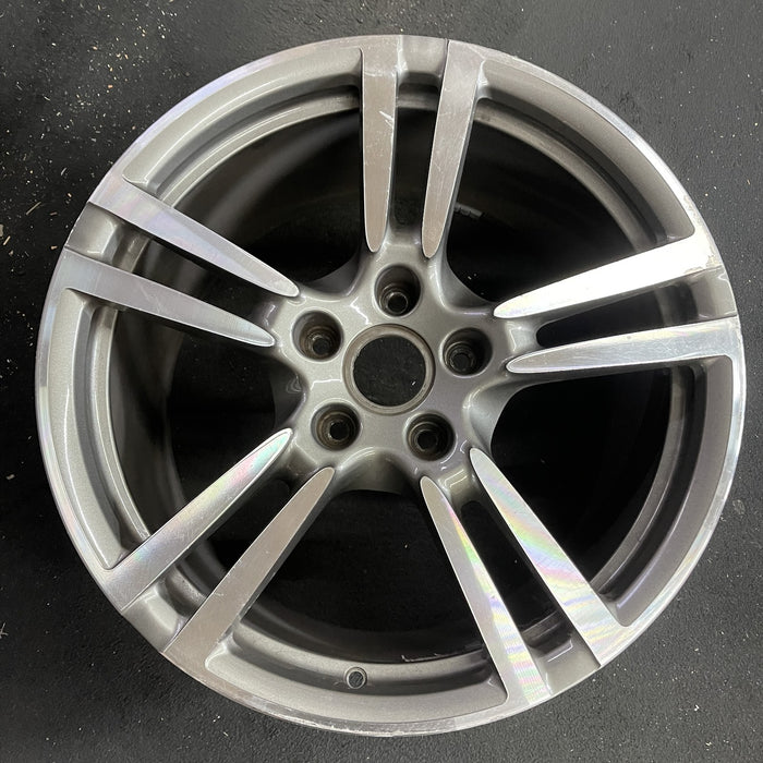 20" PORSCHE PANAMERA 10-16 , 20x11, 5 double spoke Original OEM Wheel Rim - Angle View