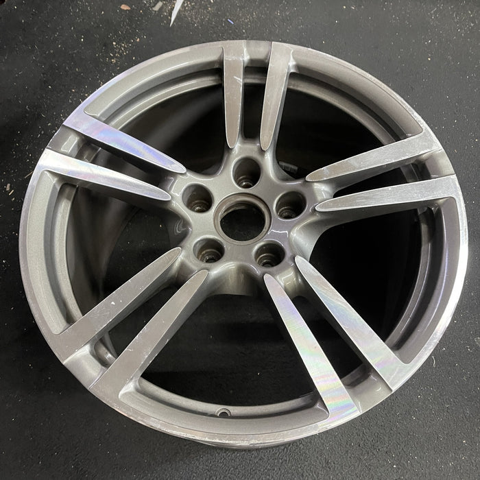 20" PORSCHE PANAMERA 10-16 , 20x11, 5 double spoke Original OEM Wheel Rim - Side Profile