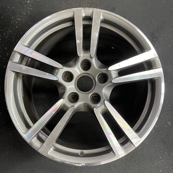 20" PORSCHE PANAMERA 10-16 , 20x9.5, 5 double spoke Original OEM Wheel Rim - Angle View