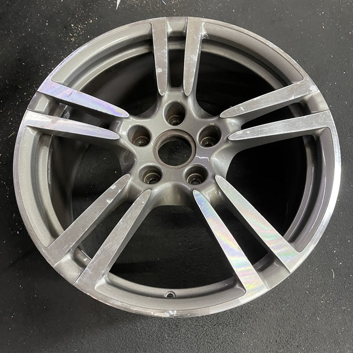 20" PORSCHE PANAMERA 10-16 , 20x9.5, 5 double spoke Original OEM Wheel Rim - Side Profile
