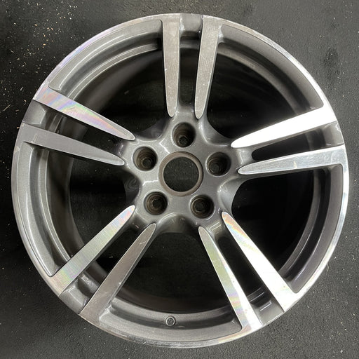 20" PORSCHE PANAMERA 10-16 , 20x9.5, 5 double spoke Original OEM Wheel Rim - Angle View