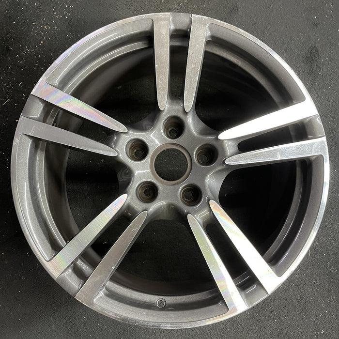 20" PORSCHE PANAMERA 10-16 , 20x9.5, 5 double spoke Original OEM Wheel Rim - Angle View