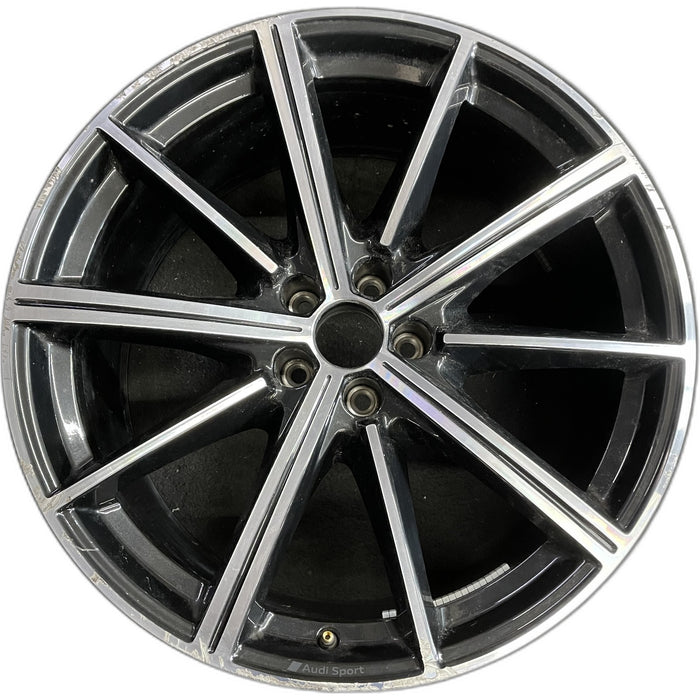 21" AUDI Q7 20-24 21x9.5 , 10 spoke Original OEM Wheel Rim - Front View