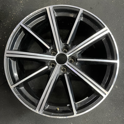 21" AUDI Q7 20-24 21x9.5 , 10 spoke Original OEM Wheel Rim - Angle View