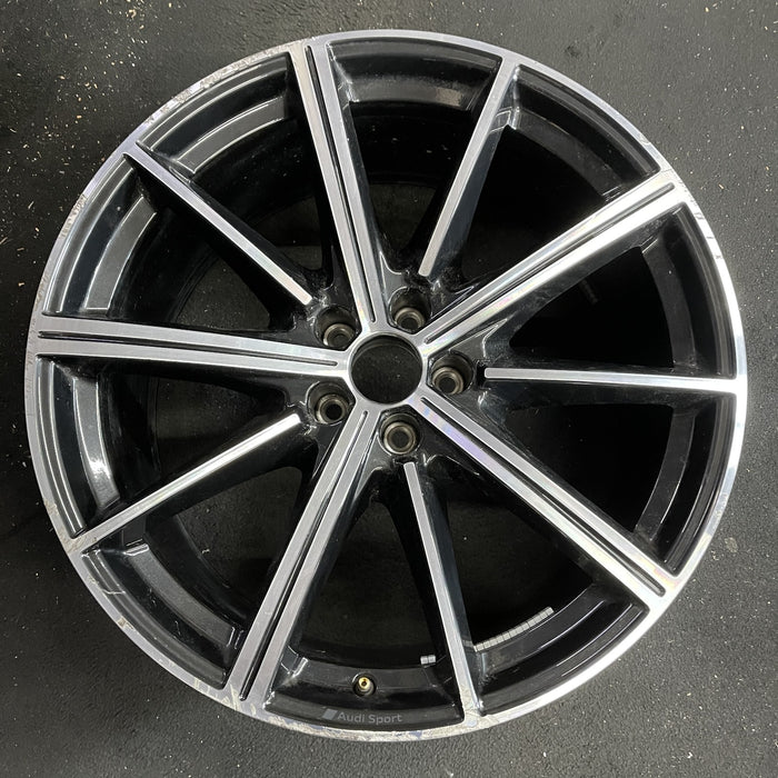 21" AUDI Q7 20-24 21x9.5 , 10 spoke Original OEM Wheel Rim - Angle View