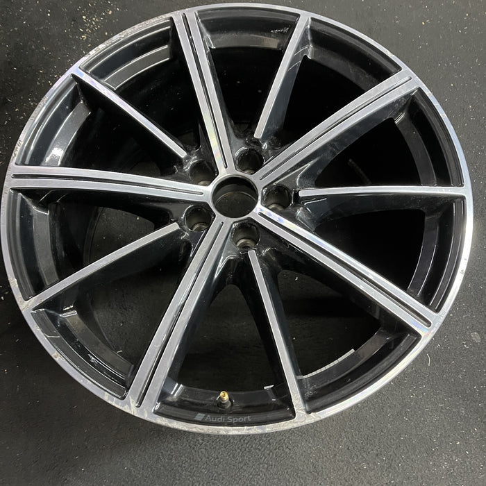 21" AUDI Q7 20-24 21x9.5 , 10 spoke Original OEM Wheel Rim - Side Profile