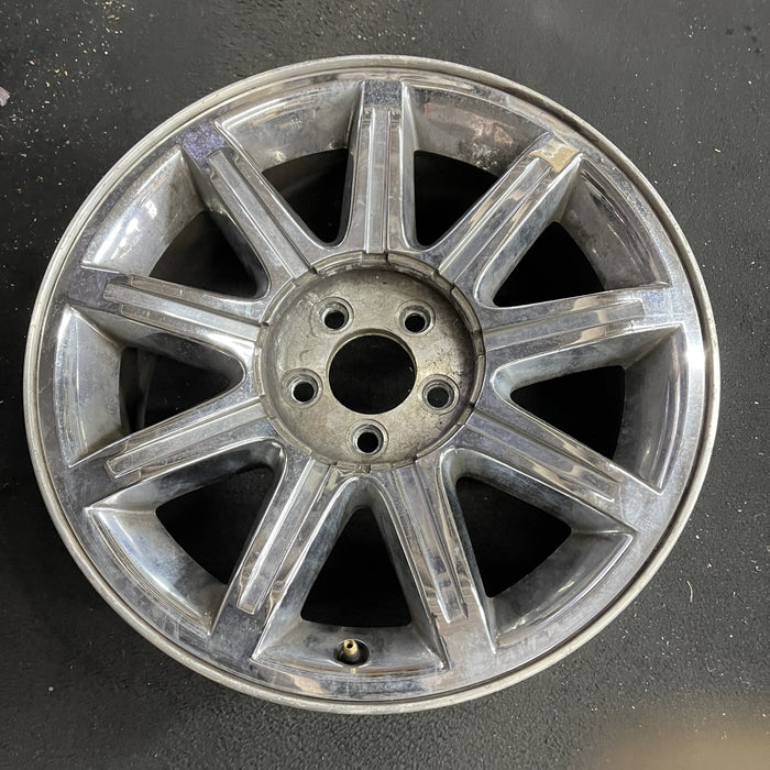 18" 300 05-06 18x7.5, , 9 spoke Original OEM Wheel Rim - Side Profile