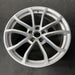 19" CORVETTE 12 19x10, front, 10 spoke, silver Original OEM Wheel Rim - Close-Up Detail