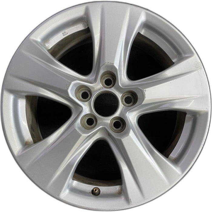 17" RAV4 19-25 17x7 alloy 5 spoke silver Original OEM Wheel Rim - Front View
